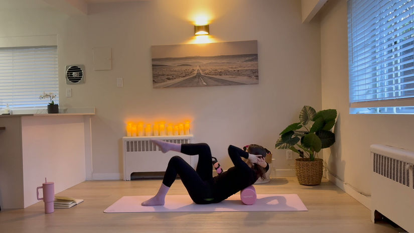 14 minute deep lower core with foam roller